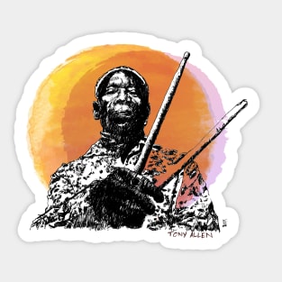 Afrobeat drummer Sticker